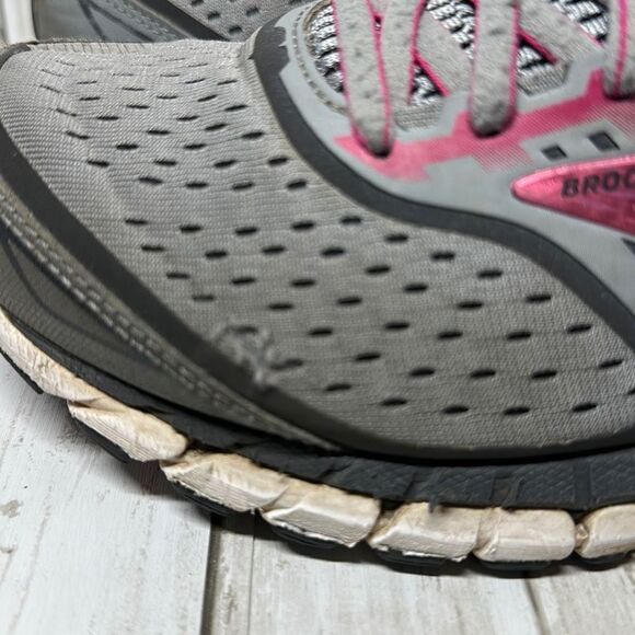 Brooks Women’s Gray Pink Ariel 18 Sneakers Running Trainers size 7 READ 1202711D - Picture 6 of 11